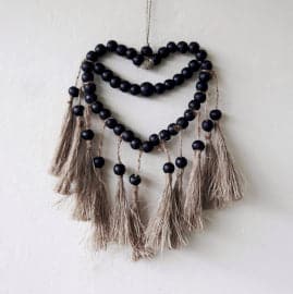 Large Bead Heart Mobil 33x23cm