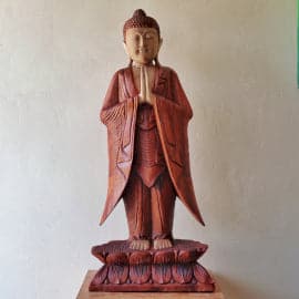 Bliss Hand Carved Buddha Statue - 100 cm Welcome