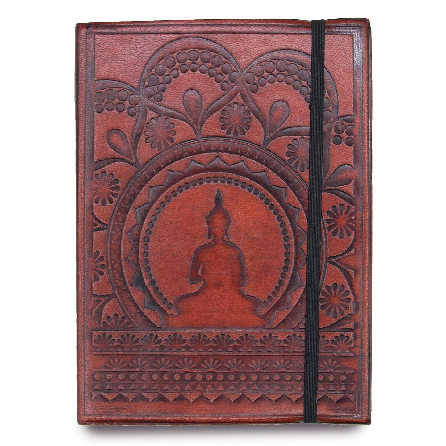 Bliss Small Notebook with strap - Tibetan Mandala