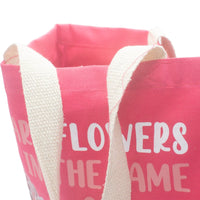 Printed Cotton Bag - We are Flowers - Pink - best price from Maltashopper.com PCB-03B