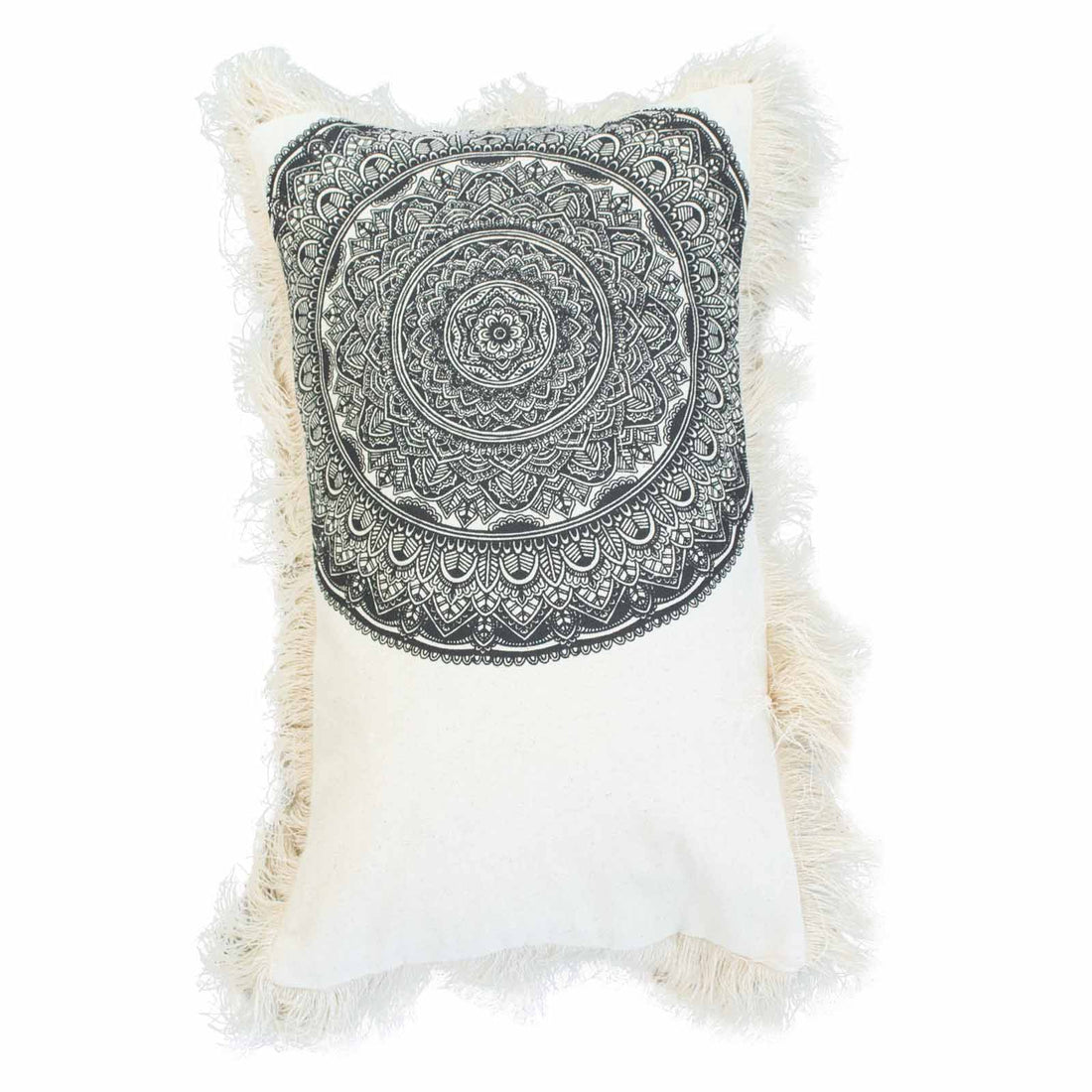 Traditional Mandala Cushion - 30x50cm - black - best price from Maltashopper.com CMC-07DS