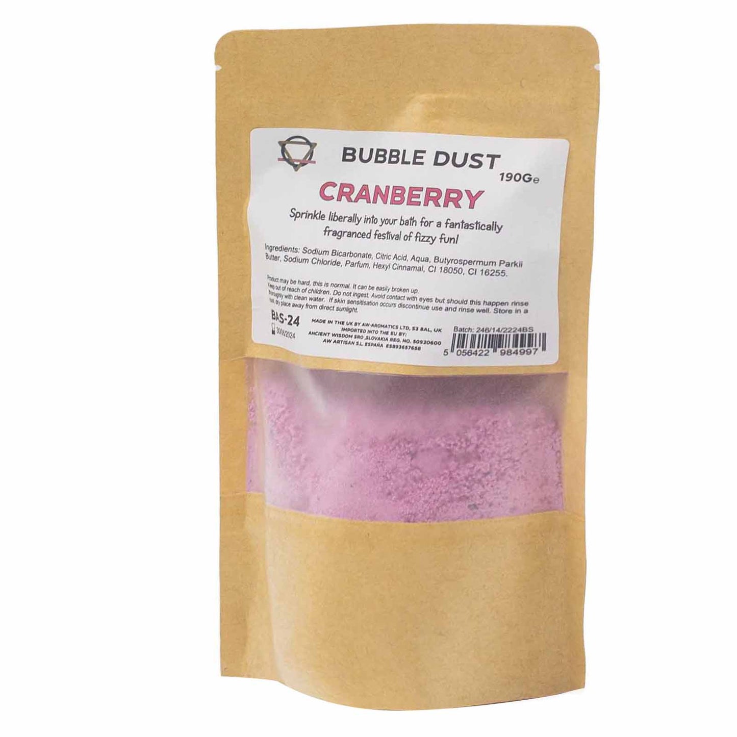 Cranberry Bath Dust 200g - best price from Maltashopper.com BAS-24