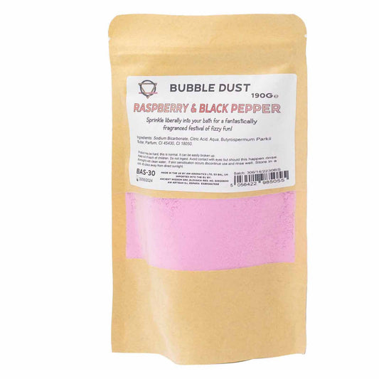 Bliss Raspberry & Black Pepper Bath Dust 200g