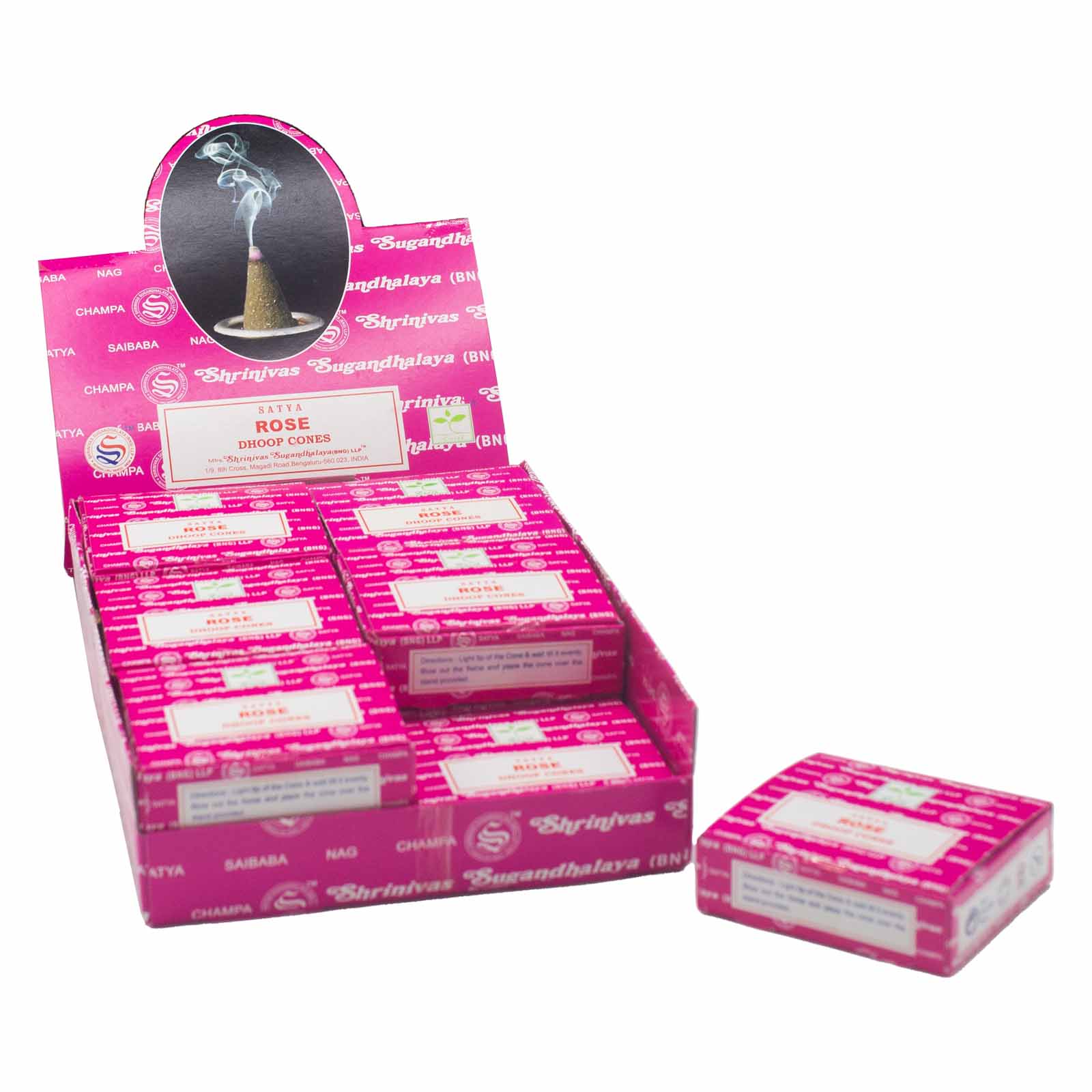Bliss Fresh Rose Dhoop Cones