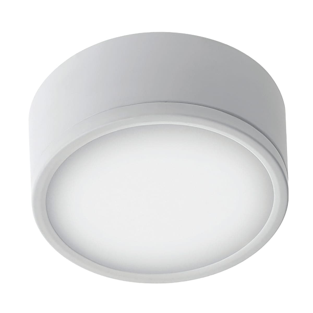 Bricocenter KLIO METAL FLOOR LIGHT WHITE D11x4,9CM LED 16W NATURAL LIGHT