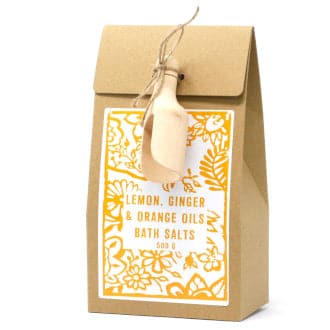 Pack of 500g Bath Salt - Lemon, Ginger & Orange - best price from Maltashopper.com ACSALT-06DS