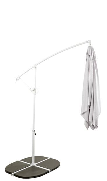 FIJI Hanging umbrella without light gray base H 250 x W 250 cm