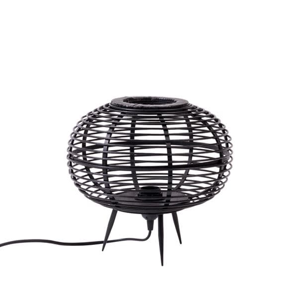 Casa ZANZI Table lamp E27 black H 29 cm - Ø 30 cm