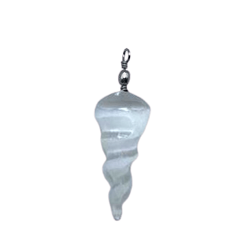 Bliss Selenite Spiral Pendant