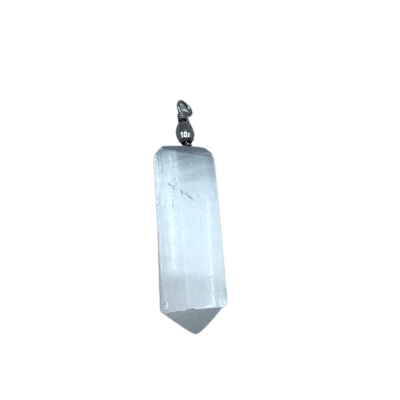 Selenite Obelix Pendent