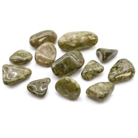 Medium African Tumble Stones - Epidote Snowflake - best price from Maltashopper.com ATUMBLEM-03