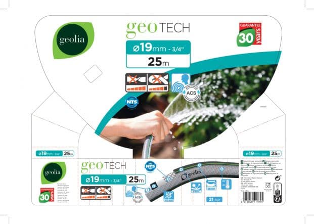 GEO TECH HOSE NTS 5 LAYERS - FOOD GRADE - 19 MM - 25 M - best price from Maltashopper.com BR500010605