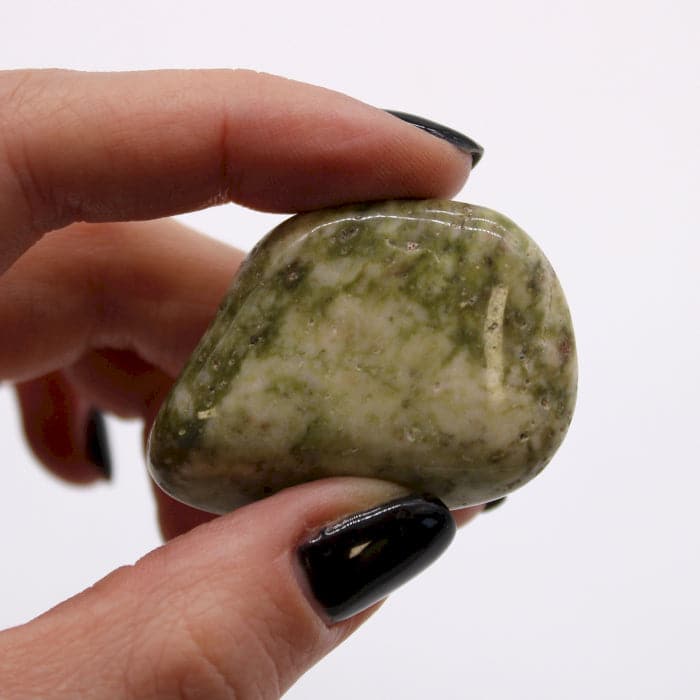 Large African Tumble Stones - Epidote Snowflake - best price from Maltashopper.com ATUMBLEL-03