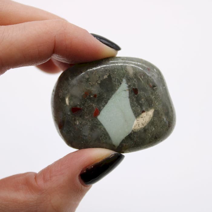 Large African Tumble Stones - Bloodstone - Sephtonite - best price from Maltashopper.com ATUMBLEL-19