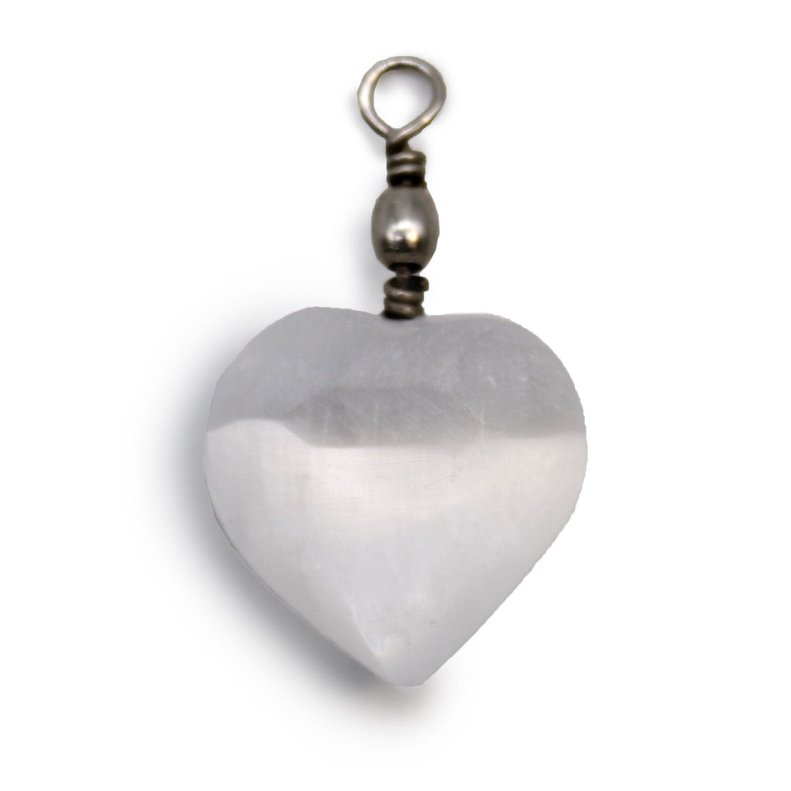 Selenite Heart Pendant - best price from Maltashopper.com SELPEN-01