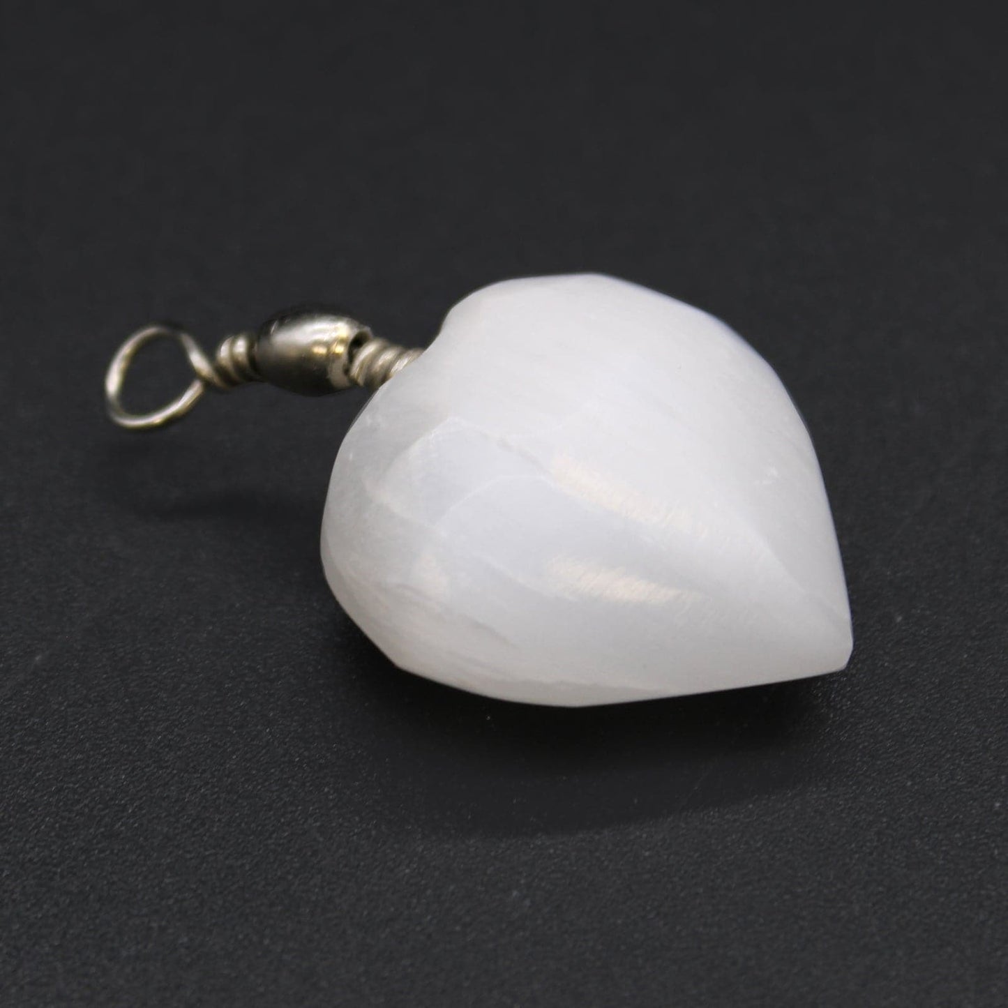 Selenite Heart Pendant - best price from Maltashopper.com SELPEN-01