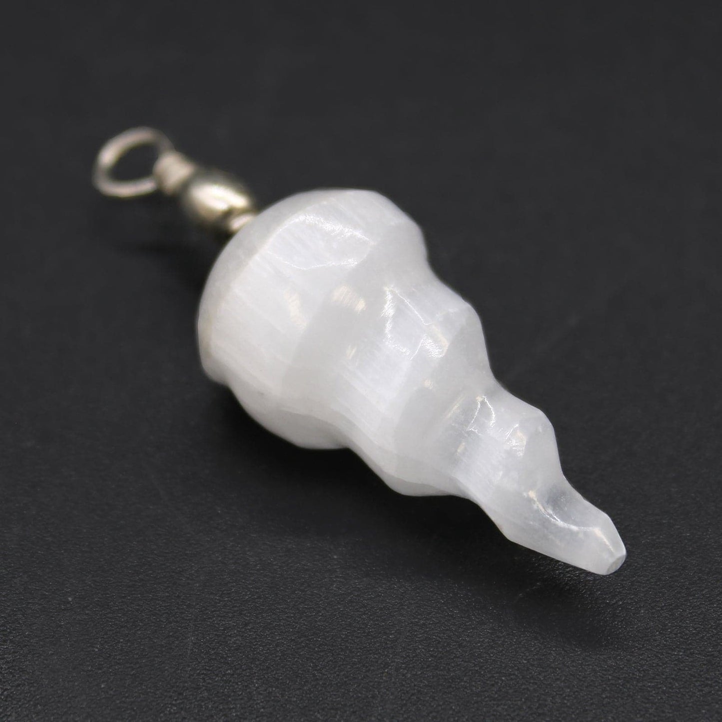 Bliss Selenite Spiral Pendant