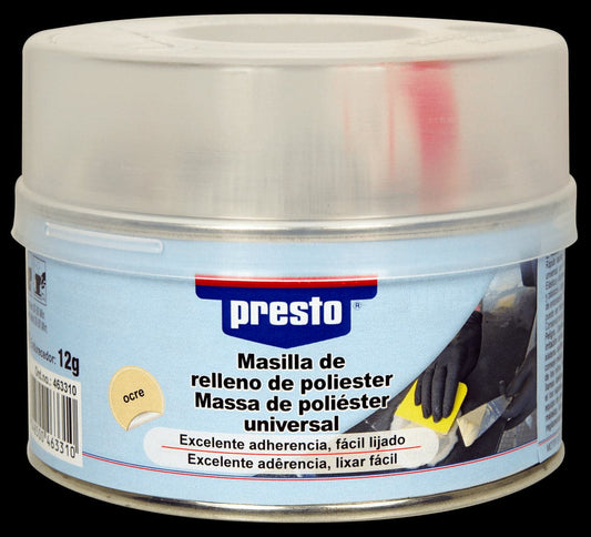 TWO-COMPONENT OCHRE-COLOURED MULTI-SUPPORT PUTTY PRESTO 500 G