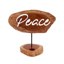 Candle Holder Sign - Peace - best price from Maltashopper.com CHS-03