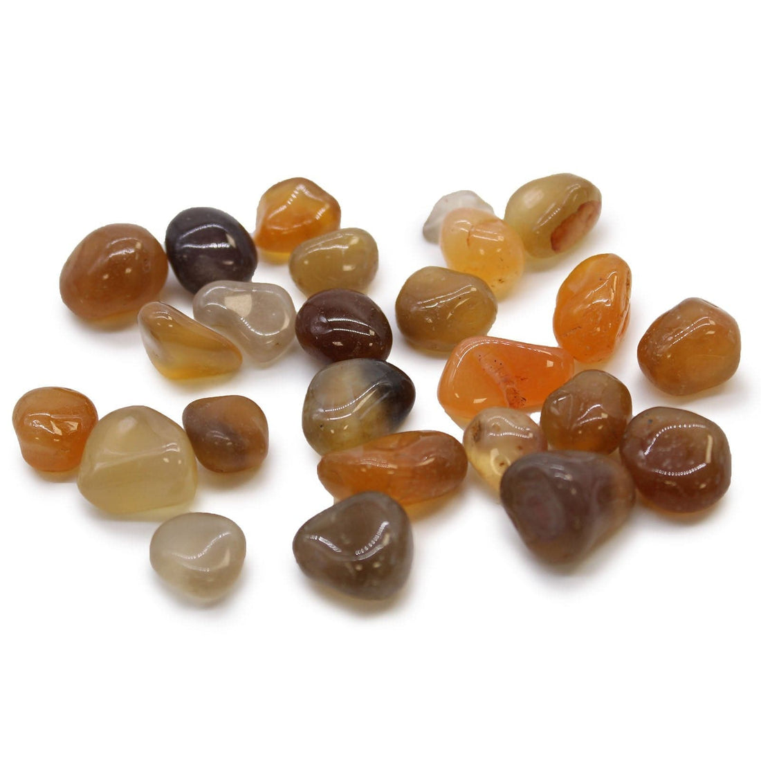 Small African Tumble Stones - Carnelian Agate - Mozambique - best price from Maltashopper.com ATUMBLES-16