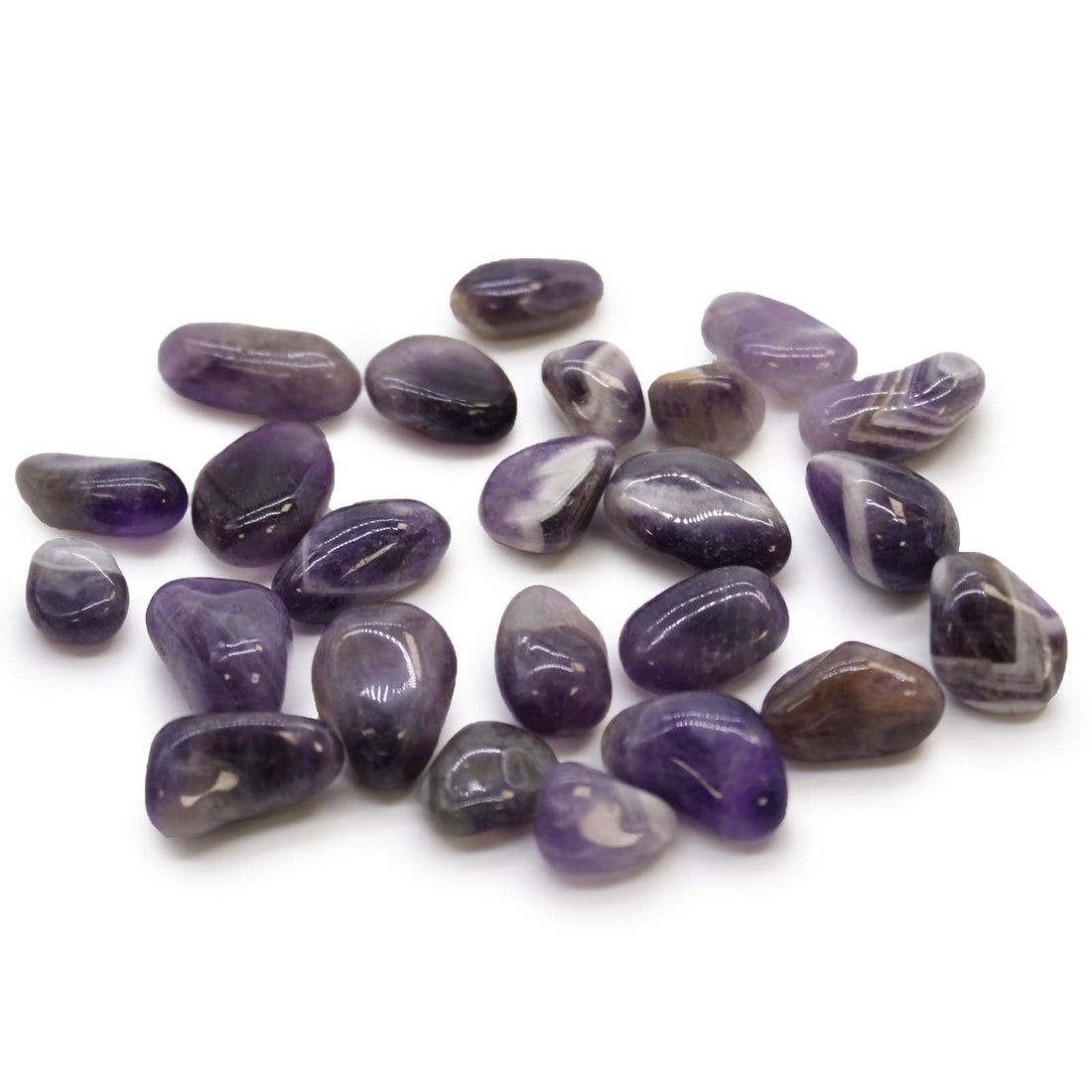 Small African Tumble Stones - Amethyst - best price from Maltashopper.com ATUMBLES-17