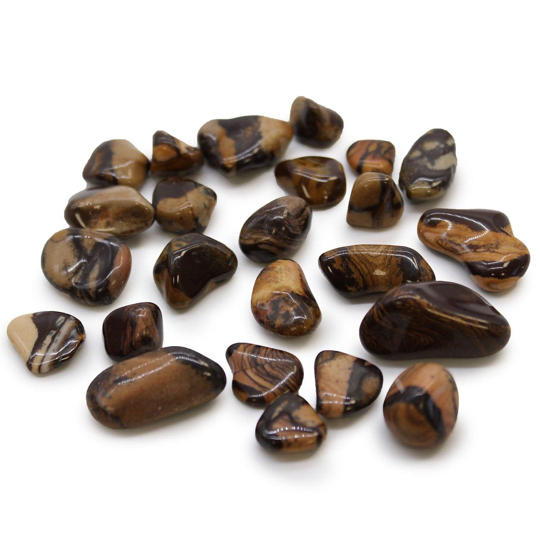 Small African Tumble Stones - Picture Nguni - best price from Maltashopper.com ATUMBLES-21