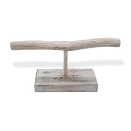 Single Branch Jewllery Stand - Whitewash - best price from Maltashopper.com NJS-03