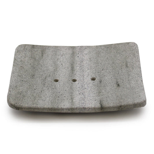Bliss Square Shaped Ziolit Stone Soap Dish