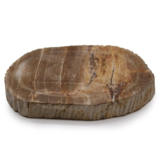 Petrified Wood Brown Soap Dish - best price from Maltashopper.com SSD-15
