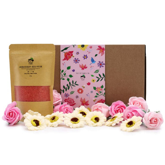 Bliss Wild Hare Salt & Flowers Set- Passion