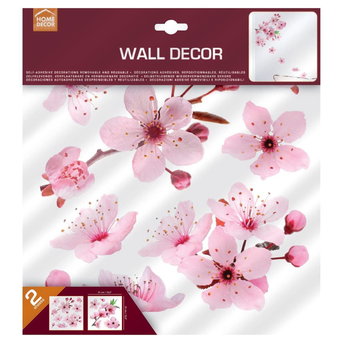 Bricocenter CHERRY BLOSSOM STICKER 31.5X34 CM