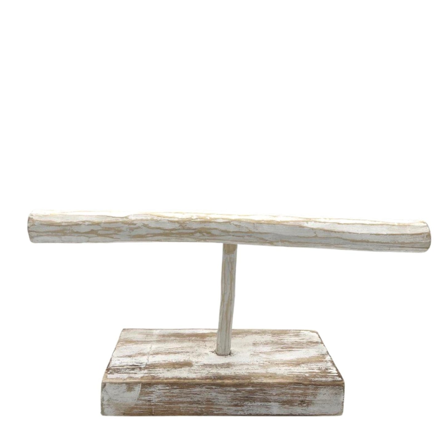 Single Branch Jewllery Stand - Whitewash - best price from Maltashopper.com NJS-03