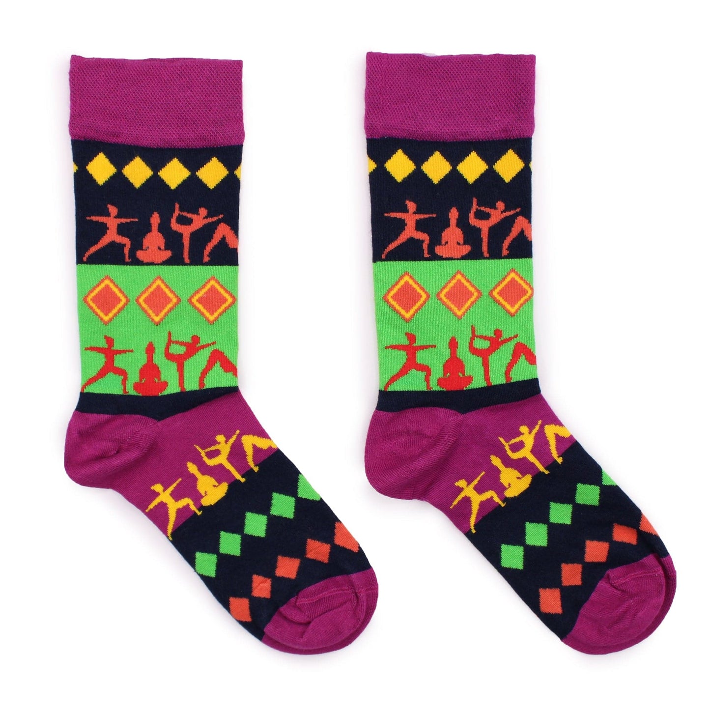 Hop Hare Bamboo Socks (41-46) - Yoga Poses - best price from Maltashopper.com BAMS-03M