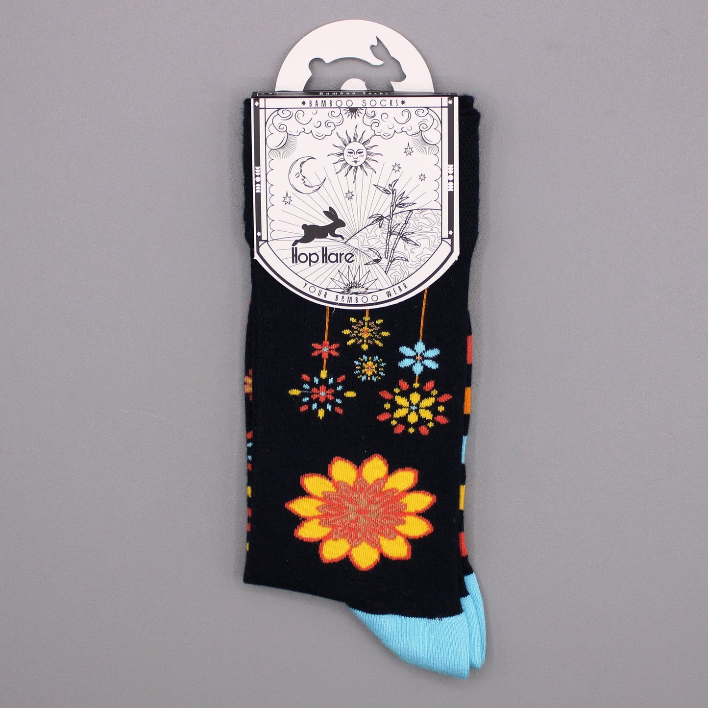 Hop Hare Bamboo Socks (41-46) - Mandala Flowers - best price from Maltashopper.com BAMS-05M