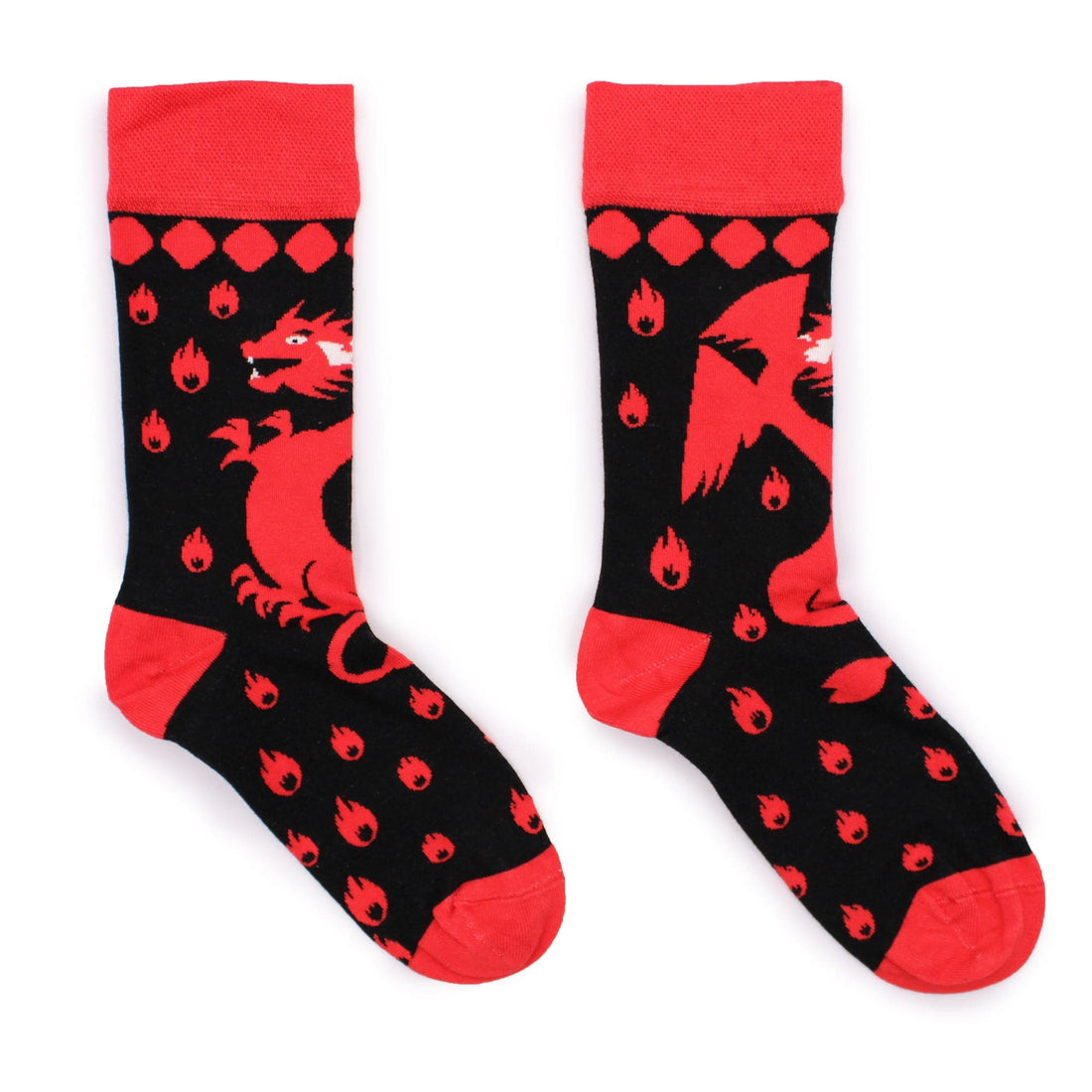 Hop Hare Bamboo Socks (41-46) - Red Dragons - best price from Maltashopper.com BAMS-08M