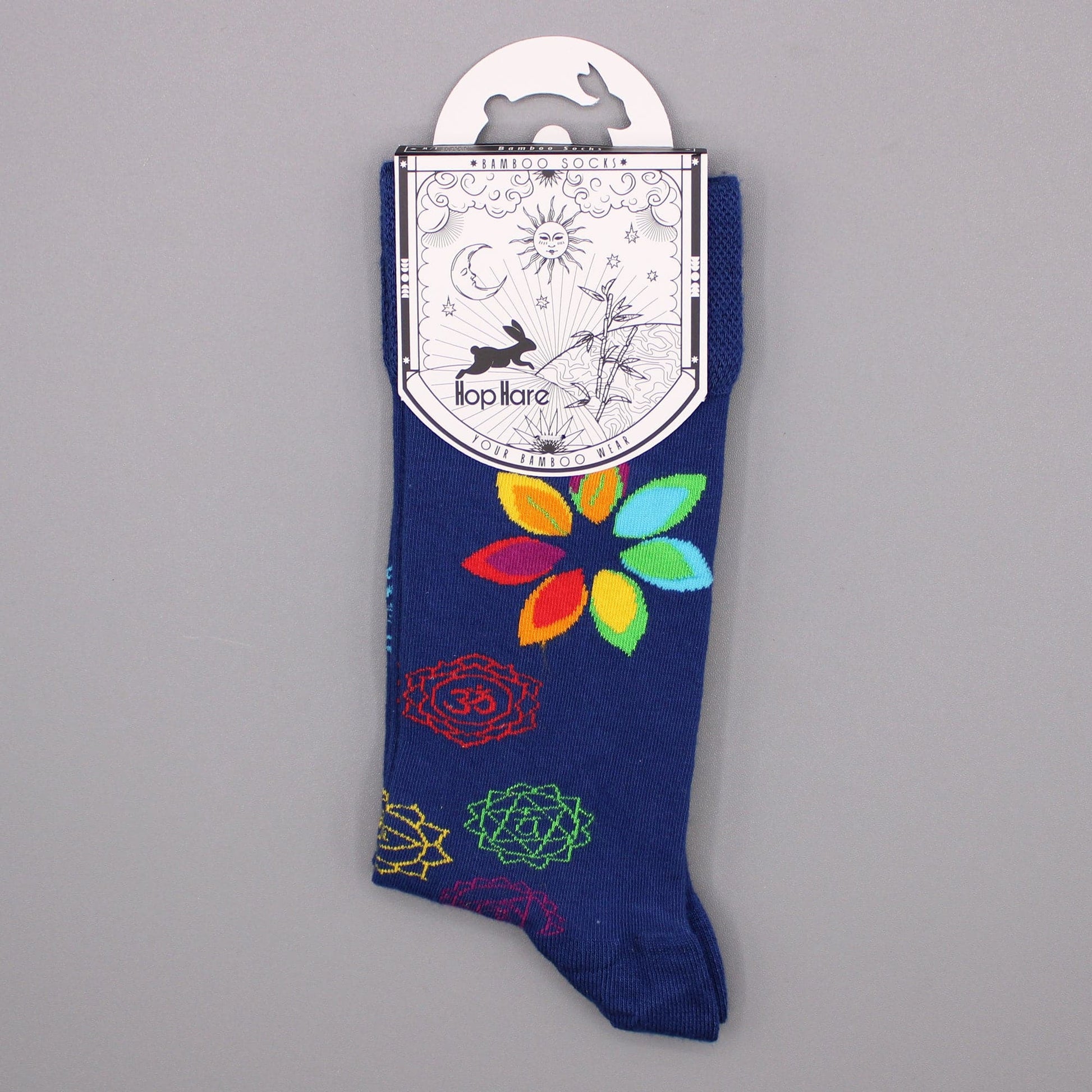 Hop Hare Bamboo Socks (41-46) - Rainbow Chakra - best price from Maltashopper.com BAMS-19M