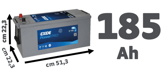 Bricocenter TRACK EXIDE BATTERY 185 AH INRUSH 1150A