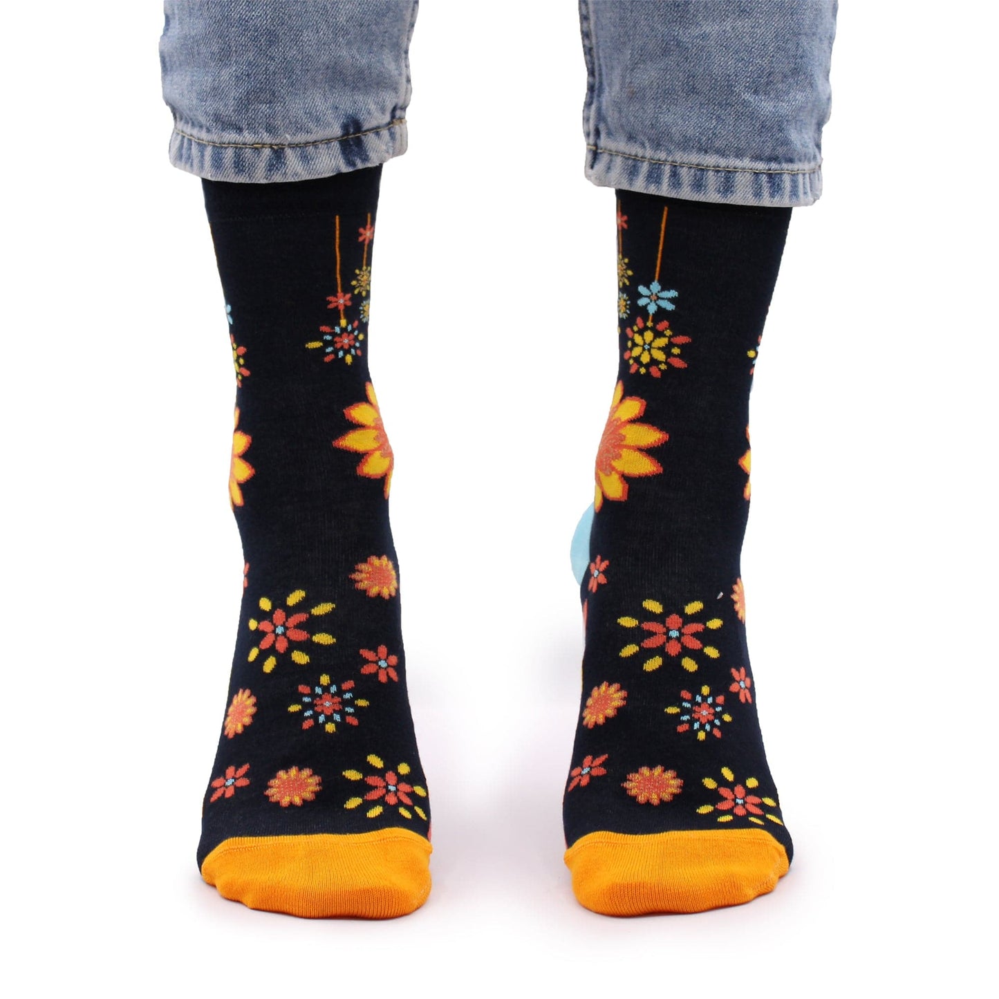 Bliss Hop Hare Bamboo Socks (36-40) - Mandala Flowers