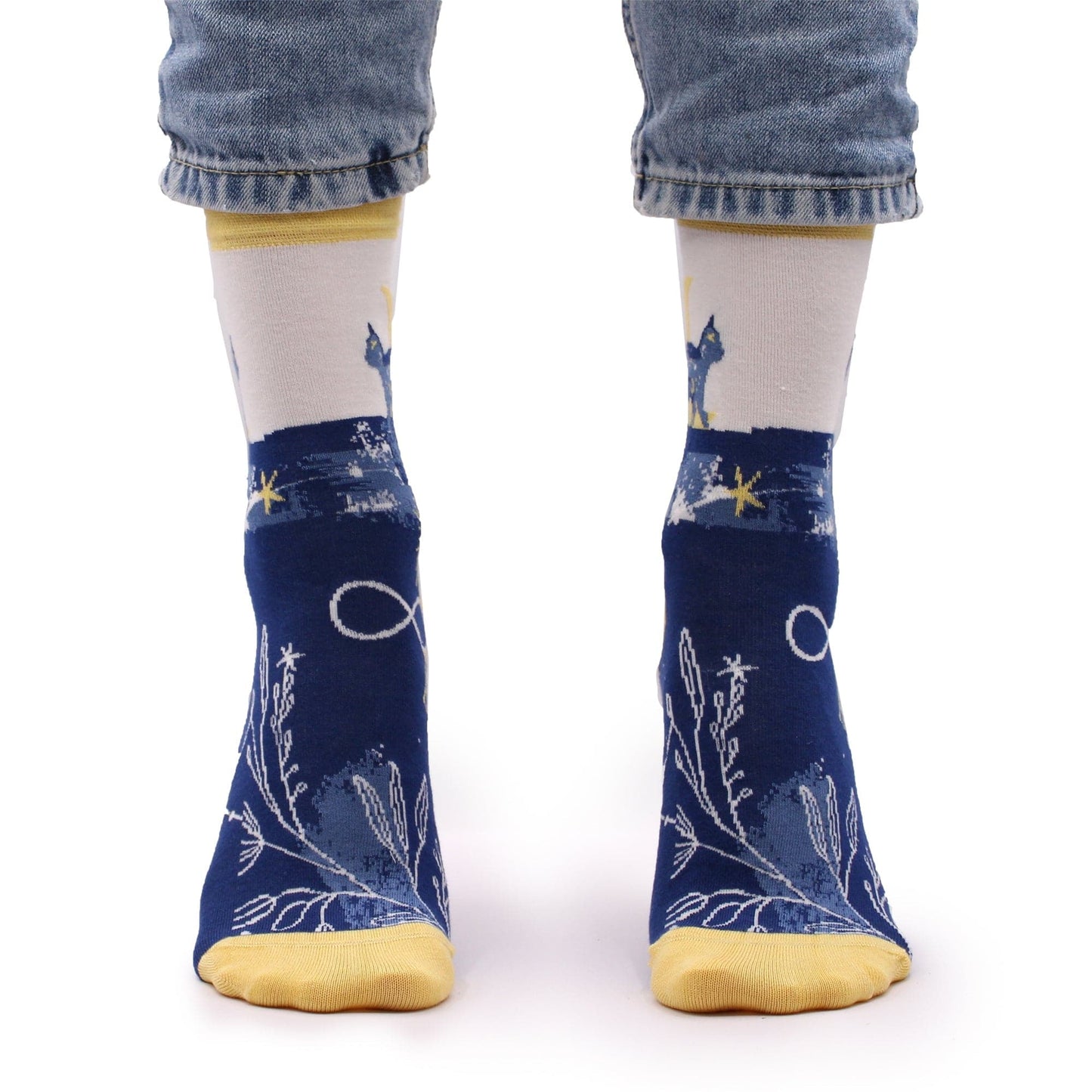 Hop Hare Bamboo Socks (36-40) - Midnight Cat - best price from Maltashopper.com BAMS-17F