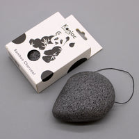 Teardrop Konjac Sponge - Bamboo Charcoal - Anti-bacterial - best price from Maltashopper.com TKONG-01