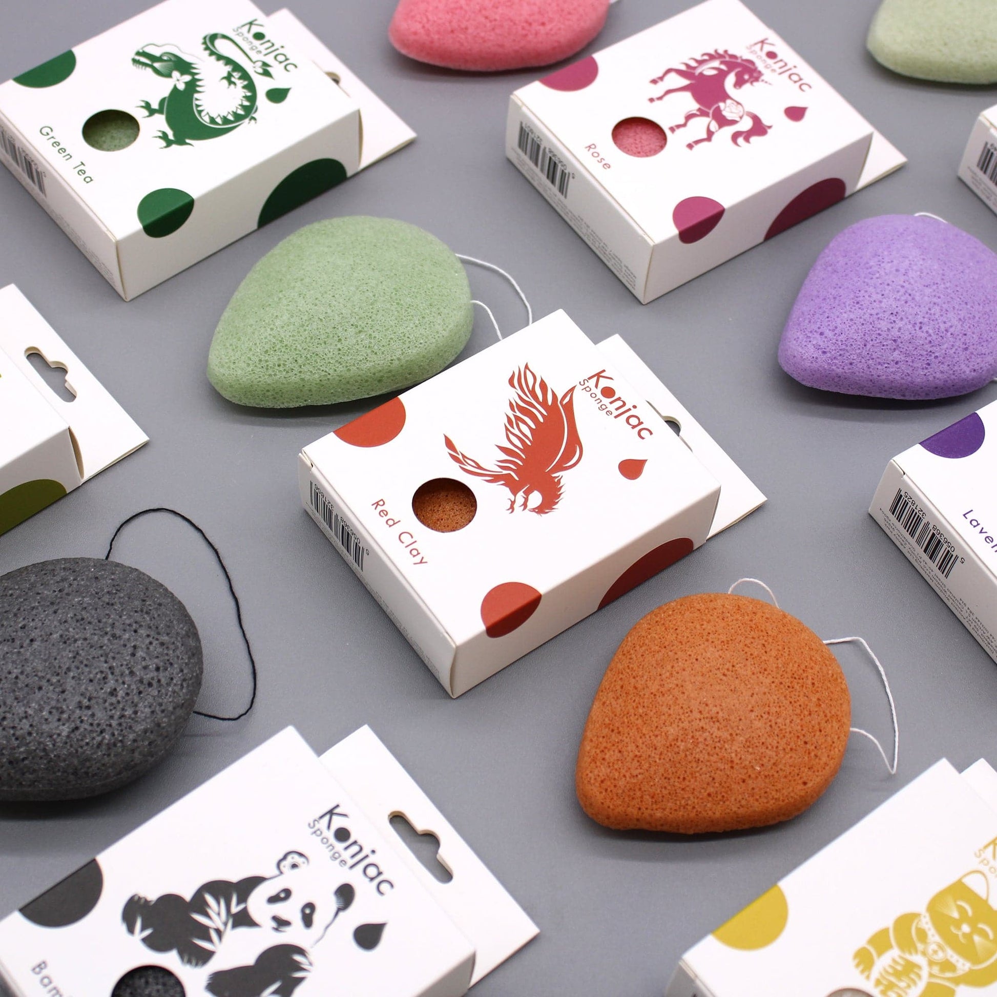 Teardrop Konjac Sponge - Bamboo Charcoal - Anti-bacterial - best price from Maltashopper.com TKONG-01