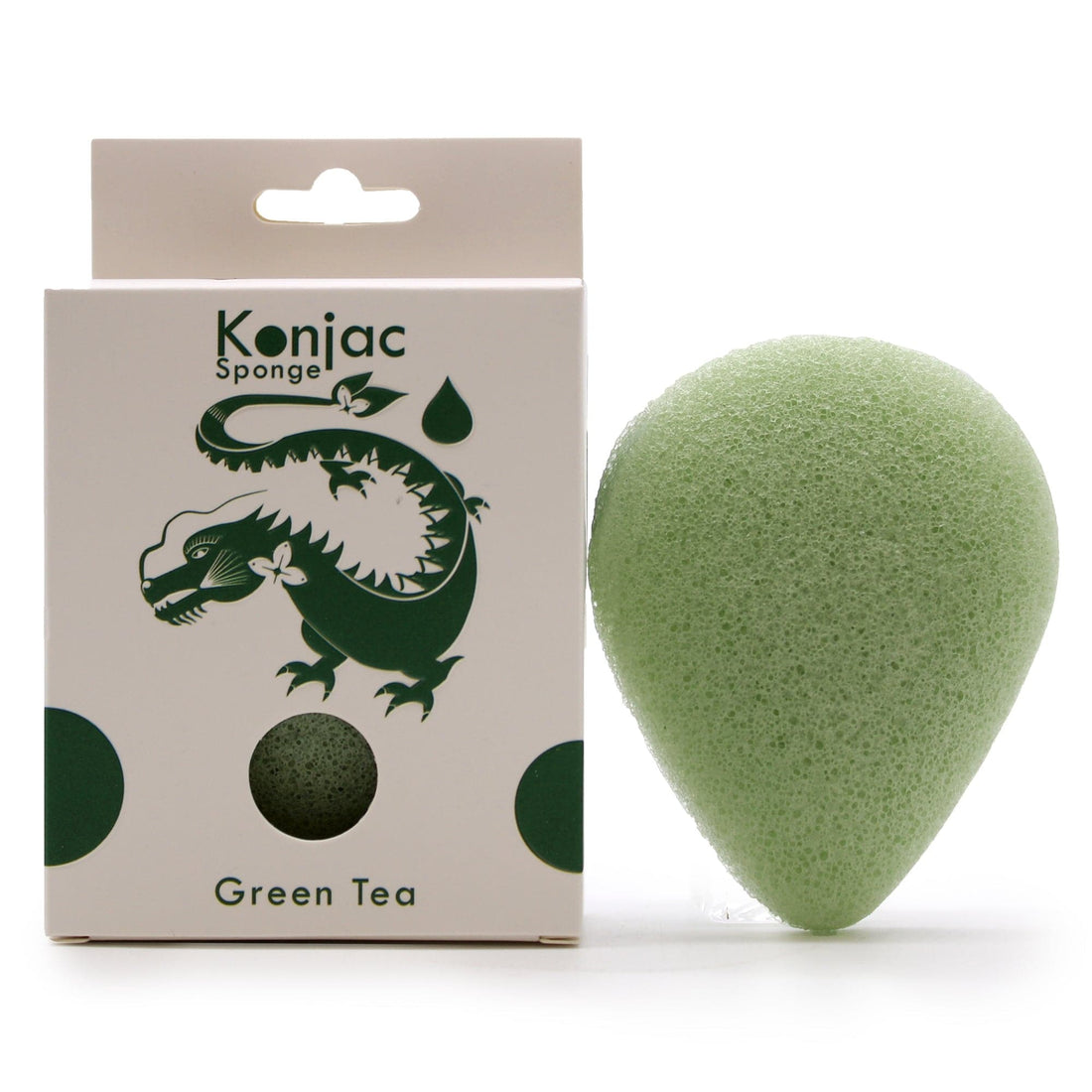 Teardrop Konjac Sponge - Green Tea - Protective - best price from Maltashopper.com TKONG-02