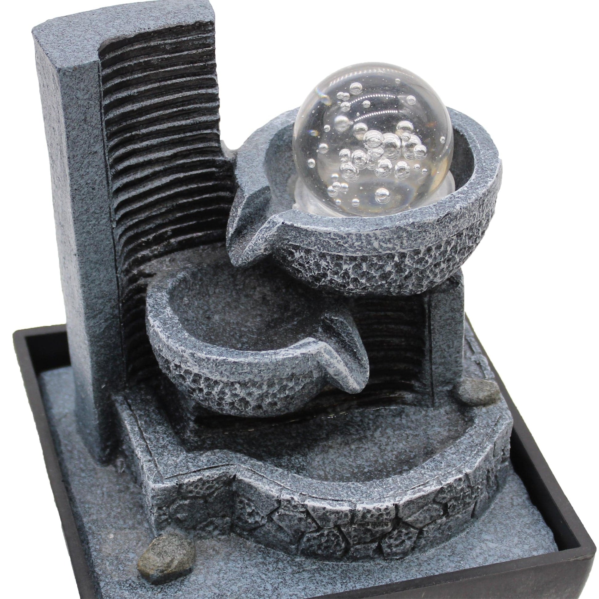 Tabletop Water Feature - 18cm - Relaxing Pouring Pots - best price from Maltashopper.com WATERF-06