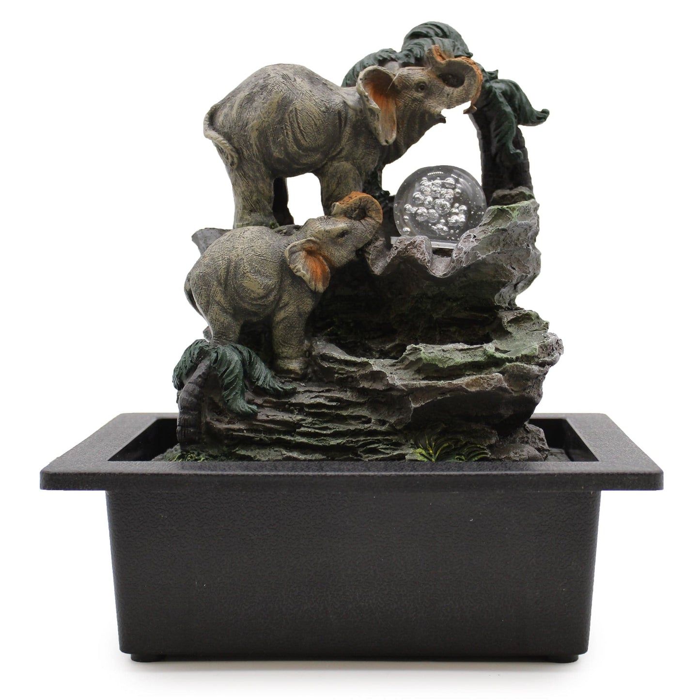 Tabletop Water Feature - 30cm - Elephant Family - best price from Maltashopper.com WATERF-07