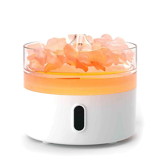 Bliss Himalayan Salt Aroma Diffuser - Night Light - USB-C - Flame Effect (Salt not included)