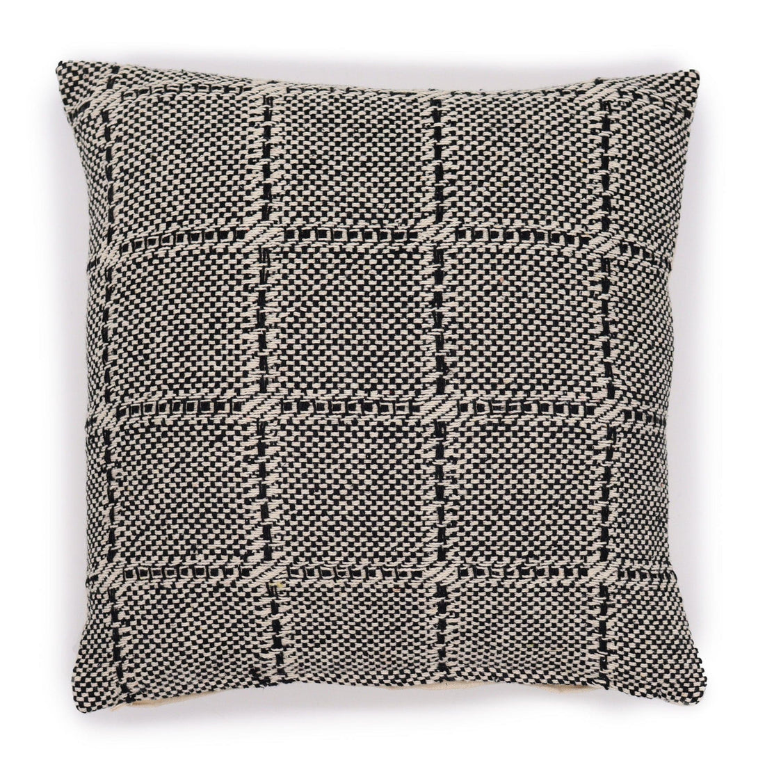 Classic Cushion Cover - Squares Grey - 40x40cm - best price from Maltashopper.com CICC-03