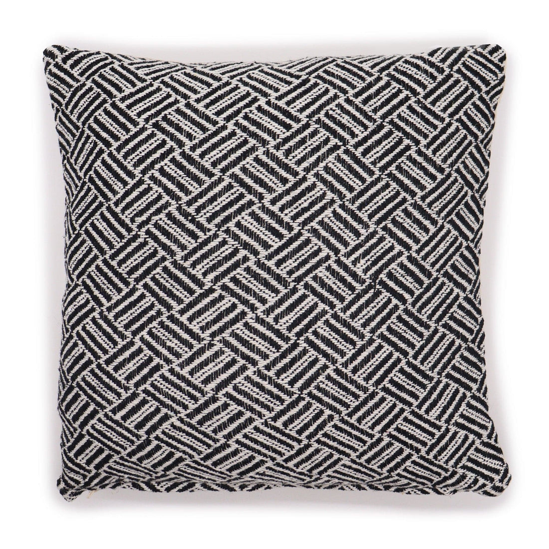 Classic Cushion Cover - Criss-Cross Black - 40x40cm - best price from Maltashopper.com CICC-06
