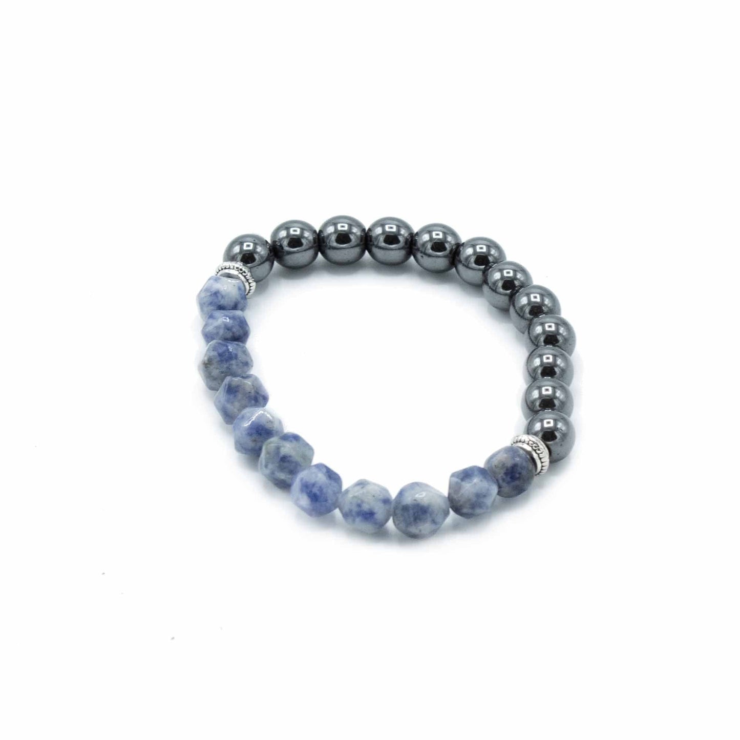 Faceted Gemstone Bracelet - Magnetic Sodalite - best price from Maltashopper.com FGEMB-11