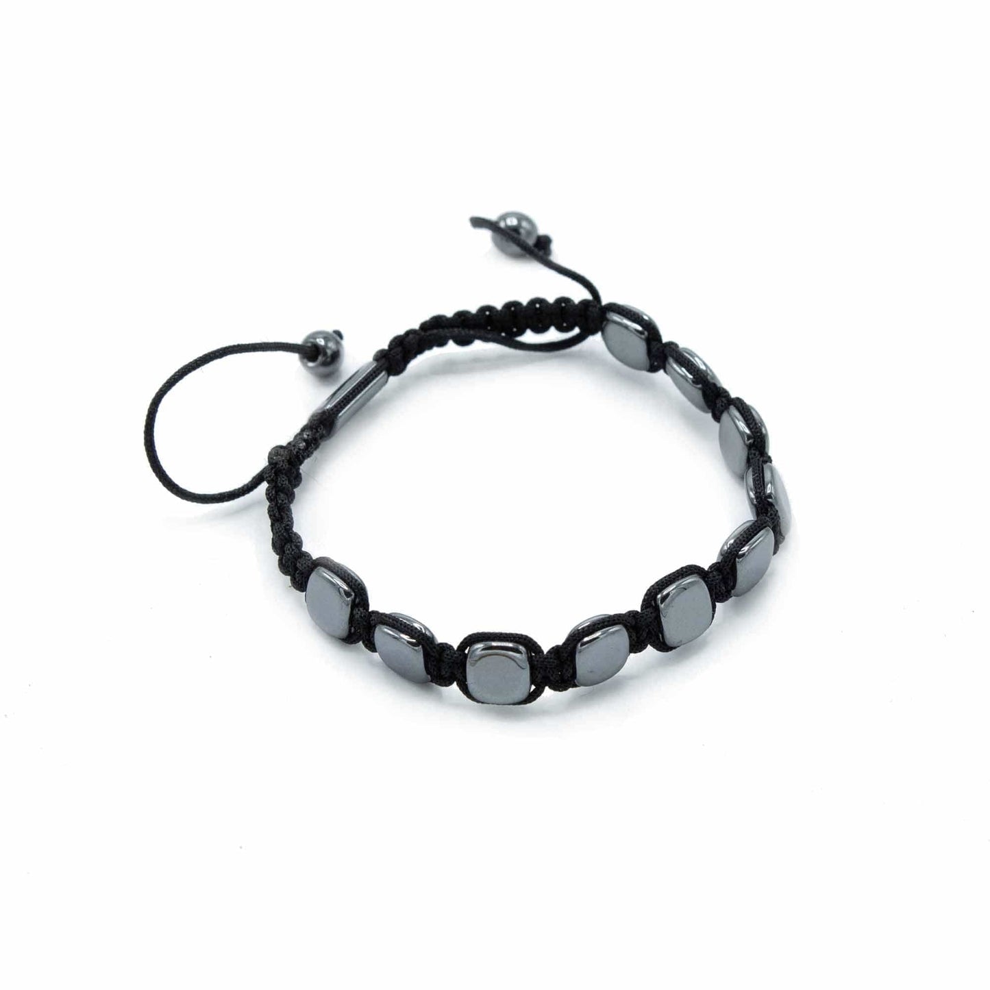 Bliss Magnetic Hematite Shamballa Bracelet - Round Corners