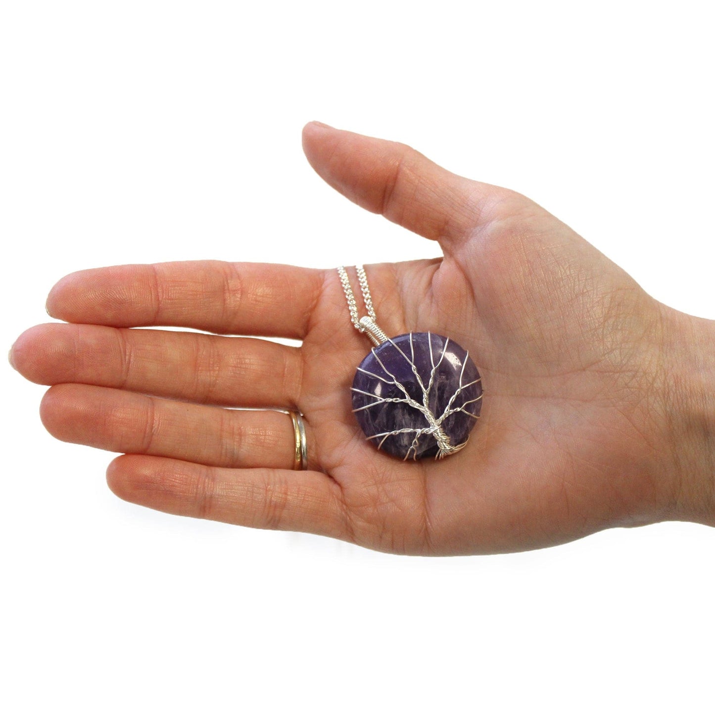 Bliss Tree of Life Gemstone Necklace - Amethyst